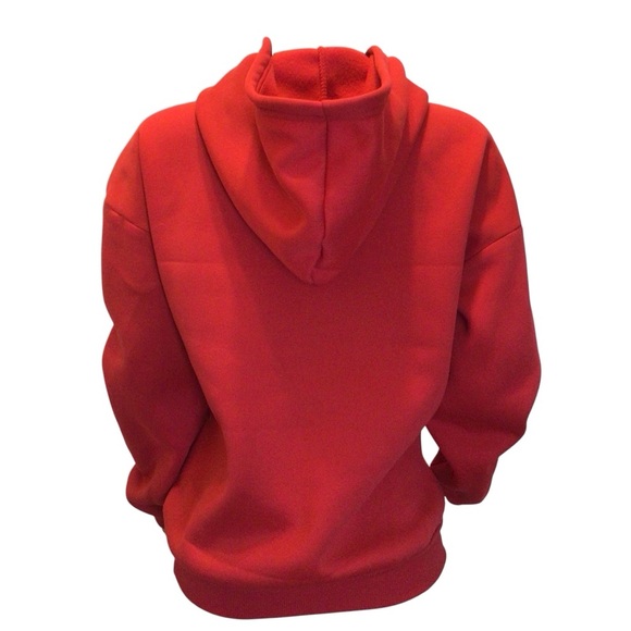 NWOT Santa Is A Swiftie Hoodie Red Graphic Christmas Holiday Sweatshirt Size M - Picture 4 of 7